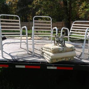 lot 73 image: PATIO CHAIRS  GARDEN DECOR