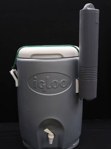 lot 107 image: 5 GALLON IGLOO WATER COOLER WITH CUP HOLDER