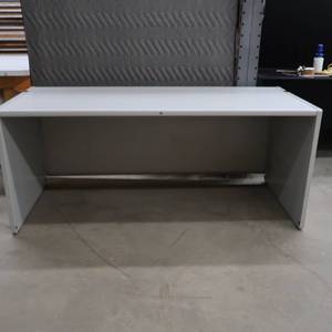 lot 122 image: LARGE METAL AND FORMICA DESK