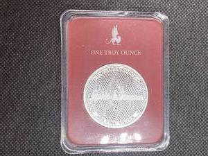 2022 BU Stacks & Bowers 1 Oz. Silver Round in Clam Shell Case