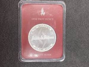 2022 BU Stacks & Bowers 1 Oz. Silver Round in Clam Shell Case