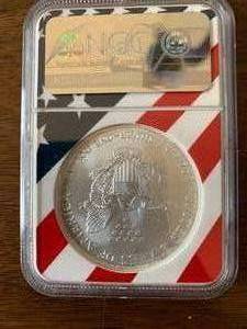 2001 American Silver Eagle NGC MS69