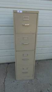 lot 5 image: 4 Drawer Steel Filling Cabinet  Storage