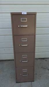 lot 6 image: 4 Drawer Steel Filling Cabinet  Storage