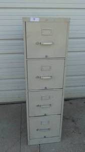 lot 9 image: 4 Drawer Steel Filling Cabinet  Storage