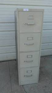 lot 10 image: 4 Drawer Steel Filling Cabinet  Storage