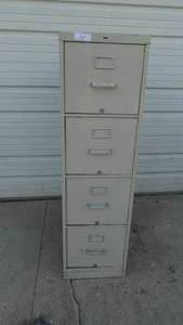 lot 11 image: 4 Drawer Steel Filling Cabinet  Storage