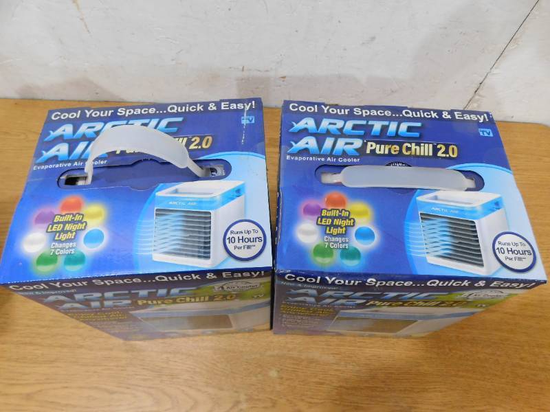 New - (2) ARCTIC AIR 76 CFM 4 Speed Portable Evaporative Cooler for 45 sq. ft.
