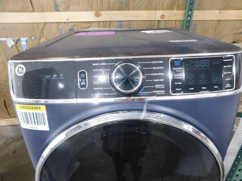 GE UltraFresh Vent System 5-cu ft  Front-Load Dryer (Sapphire Blue) ENERGY STAR
