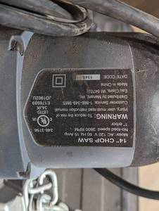lot 10 image: Performax 14 Chop Saw
