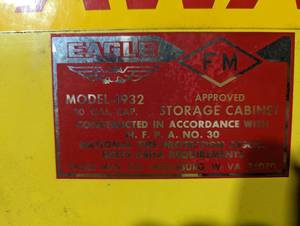 lot 13 image: 44 x 43 x 18 Flammable Cabinet
