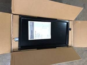 lot 14 image: Husky Ready-to-Assemble 24-Gauge Steel Wall Mounted Garage Cabinet in Black (28 in. W x 29 in. H x 12 in. D)   Customer  Returns See Pictures