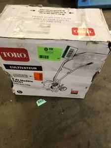 lot 34 image: Toro 10 in. Tilling Width 43 cc 2-Cycle Gas Engine Cultivator  Customer  Returns See Pictures