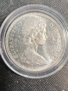 1966 CANADA SILVER DOLLAR IN AIRTITE