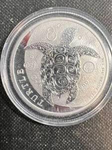1 TROY OZ .999 FINE SILVER 2022 TURTLE ROUND