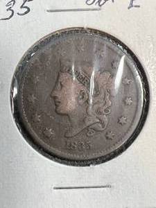1835 US BRAIDED HAIR LARGE CENT