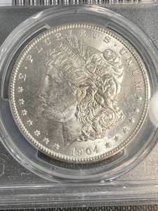 1904-O US MORGAN SILVER DOLLAR PCGS MS63