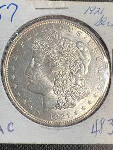 1921 US MORGAN SILVER DOLLAR