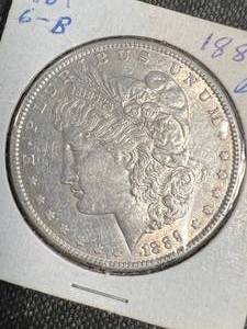 1889 US MORGAN SILVER DOLLAR BU