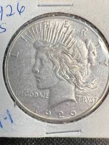 1926-S US SILVER PEACE DOLLAR