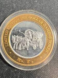 MR BS CASINO MILL CITY NEVADA .999 FINE SILVER TOKEN