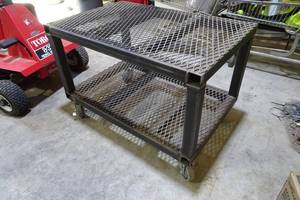 lot 221 image: Steel Rolling Cart