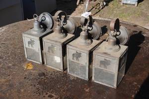 lot 166 image: Outdoor Lighting Bronze Finish - Moose Theme