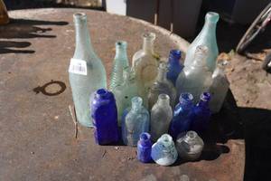 lot 238 image: Antique Glass Bottles