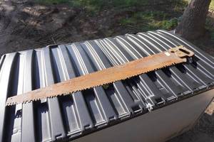 lot 181 image: Vintage Wood Handle Saw - 54 Blade