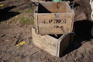 lot 234 image: 2 Vintage Wooden Shipping Crates