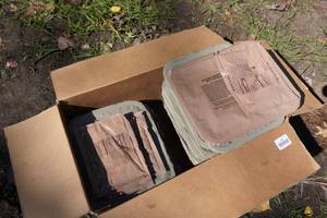 lot 227 image: MRE Tray Pack Desserts -6 Blueberry, 3 Apple and 1 Golden Harvest with White Icing Packets
