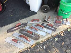 lot 59 image: Group Marshalltown Cement Tools - Trowels