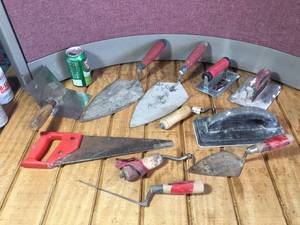 lot 128 image: Cement TrowelsTools