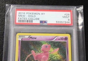 2016 XY Fates Collide Mew Holo #29124 PSA 9