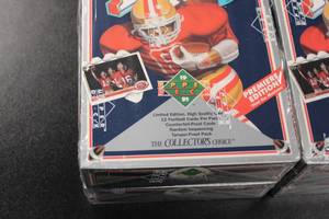 1991 Upper Deck Football Factory Sealed Hobby Box Lot  4 Boxes