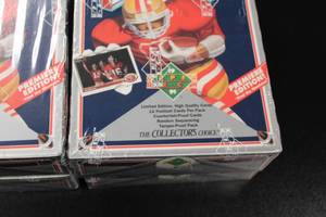1991 Upper Deck Football Factory Sealed Hobby Box Lot  4 Boxes