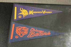NFC North NFL Vintage Mini Pennants In Frame