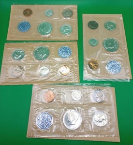 Four Sets of Proof Coins from 1964