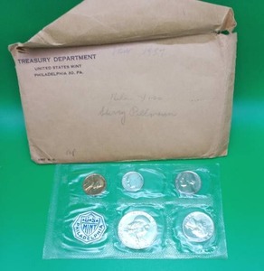 Proof Set of Coins from 1957