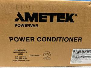 lot 13 image: MSRP $1000 NEW IN SEALED BOX&nbspAmetek Powervar ABC300-11MED&nbspUNINTERRUPTIBLE POWER CONDITIONER MANAGER&nbspCOMMERCIAL GRADE UPS SYSTEM FOR OFFICE COMPUTER HEALTH CARE CENTERS BACKUP SYSTEMS