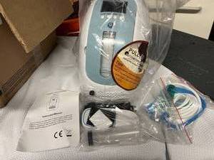 lot 5 image: Portable Oxygen Generator Machine Air Purifier Supply - Appears New Never Used - We Actually Do Not Know What This Machine Does...Though We Are Pretty Sure This Is NOT An Oxygen Concentrator As The Company Makes It Sound