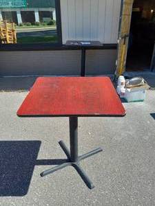 SQUARE RESTAURANT BAR STOOL TABLE