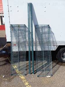 METRO 4 SHELVING METAL RACK