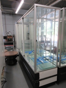 lot 843 image: OPEN FRONT LIGHT UP DISPLAY CASES