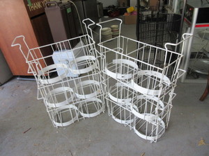 lot 845 image: CANISTER HOLDING RACKS