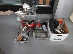 lot 857 image: ASSORTED UTENSILS FOR A COMMERCIAL KITCHEN