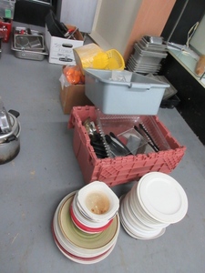 lot 858 image: ASSORTED PLASTIC ITEMS AND DISHES