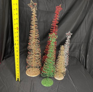 Metal Swirl Christmas Trees