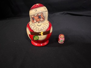 Vintage Santa and Angel Nesting Dolls