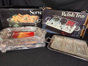 Three Piece Silver Plated Serving Pieces